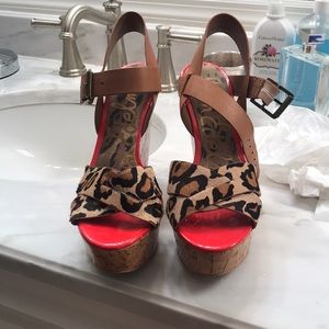 Sam Edelman Cheetah Wedges